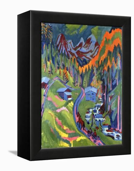 Sertig Path in Summer-Ernst Ludwig Kirchner-Framed Premier Image Canvas