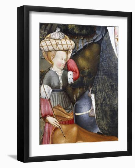 Servant, Detail from Flight into Egypt, Altarpiece from Verdu, 1432-34-Jaume Ferrer II-Framed Giclee Print