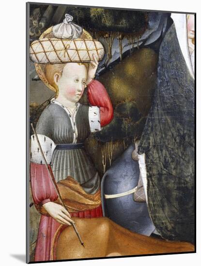 Servant, Detail from Flight into Egypt, Altarpiece from Verdu, 1432-34-Jaume Ferrer II-Mounted Giclee Print