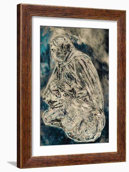 Servant in the Manger (Evening), 2016-Joy Lions-Framed Giclee Print