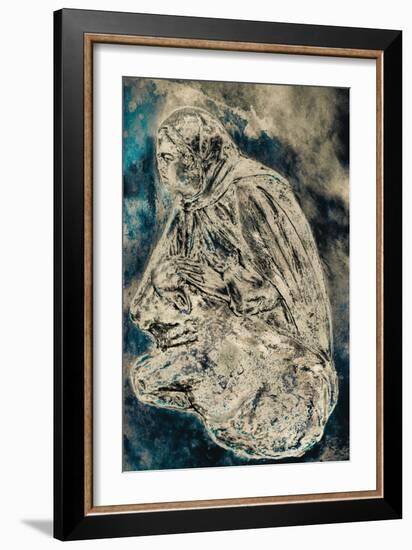 Servant in the Manger (Evening), 2016-Joy Lions-Framed Giclee Print