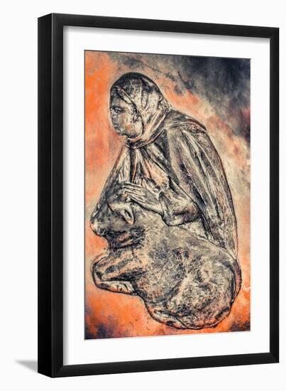 Servant in the Manger (Morning), 2016-Joy Lions-Framed Giclee Print