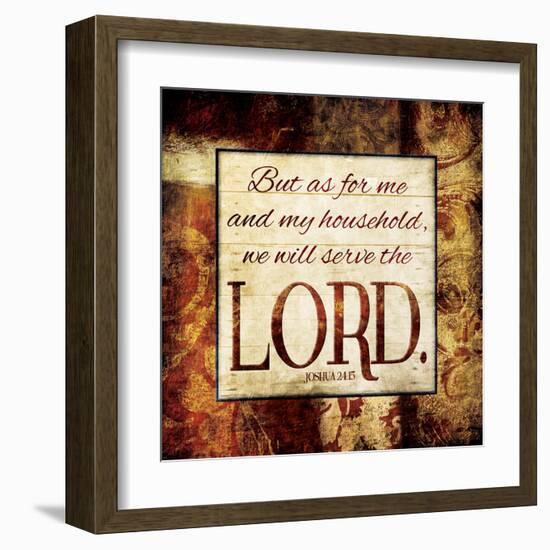 Serve The Lord-Jace Grey-Framed Art Print