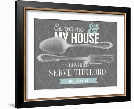 Serve The Lord-null-Framed Giclee Print