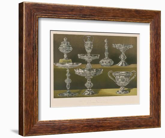 Service in Cut Glass by Mr Alderman Copeland, London-null-Framed Giclee Print