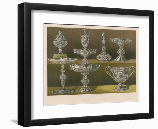 Service in Cut Glass by Mr Alderman Copeland, London-null-Framed Giclee Print