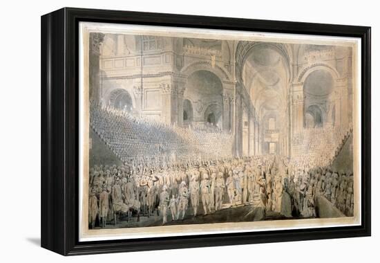 Service of Thanksgiving in St Paul's Cathedral, City of London, 1789-Edward Dayes-Framed Premier Image Canvas