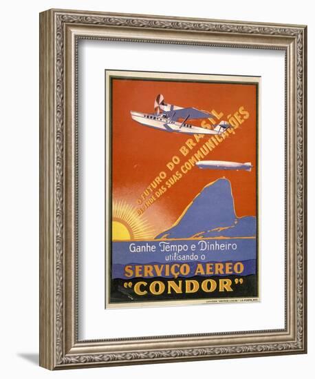 Servico Aereo "Condor"-null-Framed Art Print