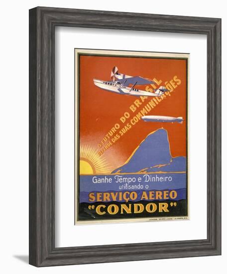 Servico Aereo "Condor"-null-Framed Art Print