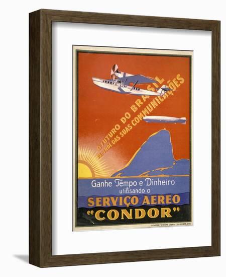 Servico Aereo "Condor"-null-Framed Art Print