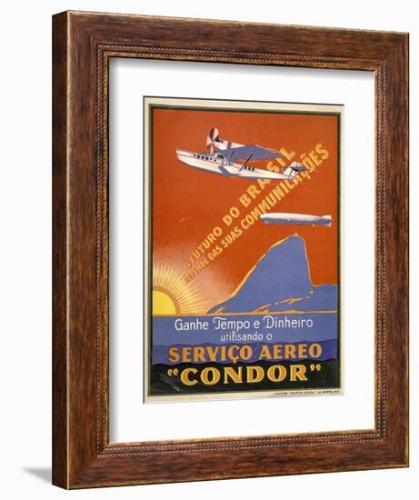 Servico Aereo "Condor"-null-Framed Art Print