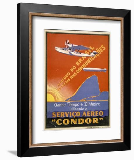 Servico Aereo "Condor"-null-Framed Art Print