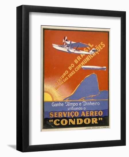 Servico Aereo "Condor"-null-Framed Art Print