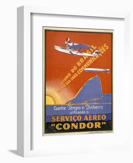 Servico Aereo "Condor"-null-Framed Art Print