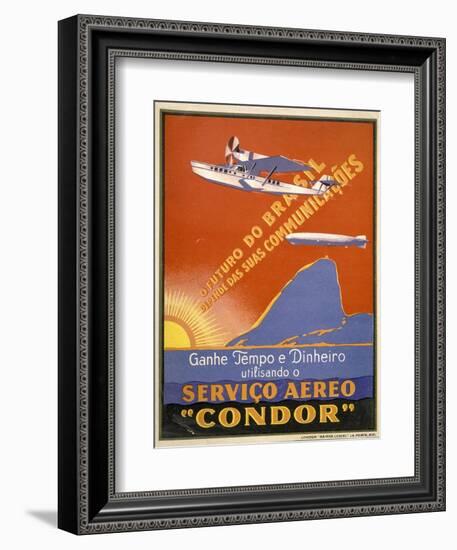 Servico Aereo "Condor"-null-Framed Art Print