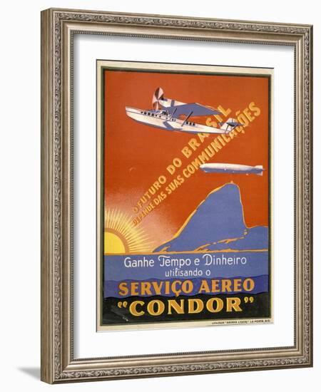 Servico Aereo "Condor"-null-Framed Art Print