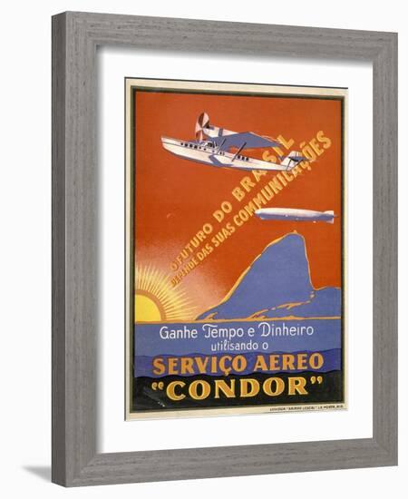 Servico Aereo "Condor"-null-Framed Art Print