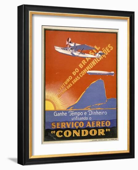 Servico Aereo "Condor"-null-Framed Art Print