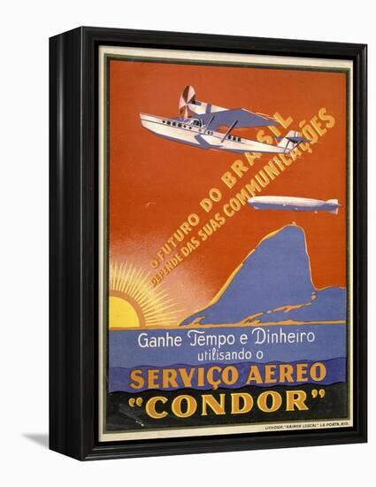 Servico Aereo "Condor"-null-Framed Stretched Canvas