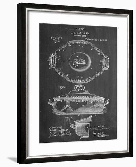 Serving Dish Patent-null-Framed Art Print