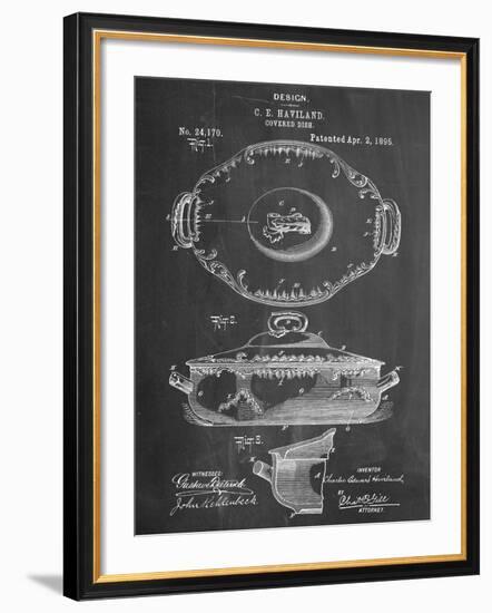 Serving Dish Patent-null-Framed Art Print