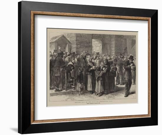 Serving Soup in the Faubourg Poissoniere, Paris-null-Framed Giclee Print