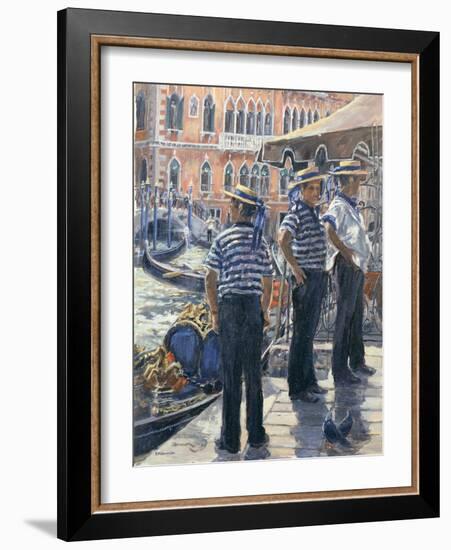 Servizzio Gondole, Grand Canal-Rosemary Lowndes-Framed Giclee Print