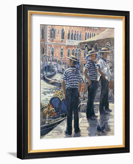 Servizzio Gondole, Grand Canal-Rosemary Lowndes-Framed Giclee Print