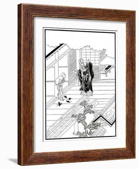 Sesshiu and the Pictured Rats, 18th Century-Nishikawa Sukenobu-Framed Giclee Print