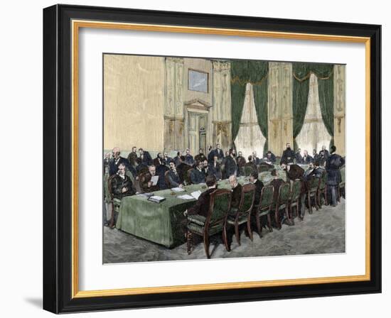 Session of the International Labor Conference. Berlin, Germany-null-Framed Giclee Print