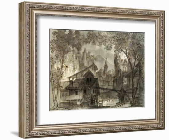 Set Design by Francesco Bagnara for Fourth Scene of La Sonnambula-null-Framed Giclee Print