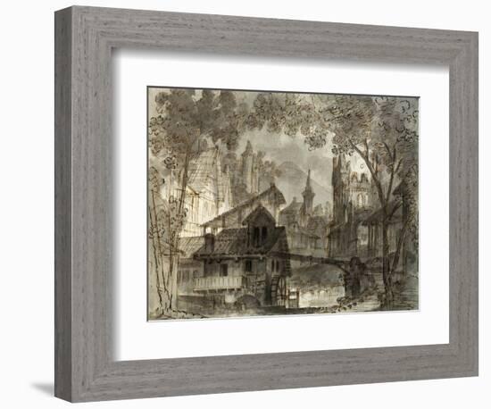 Set Design by Francesco Bagnara for Fourth Scene of La Sonnambula-null-Framed Giclee Print