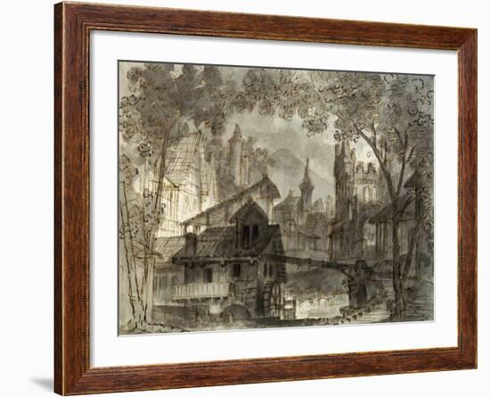 Set Design by Francesco Bagnara for Fourth Scene of La Sonnambula-null-Framed Giclee Print