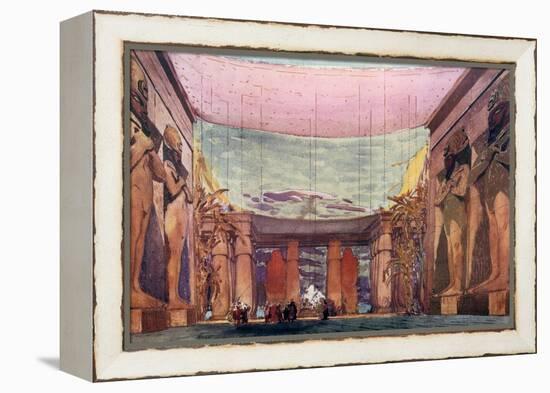 Set Design for a Ballets Russes Production of Cleopatra, 1909-Leon Bakst-Framed Premier Image Canvas