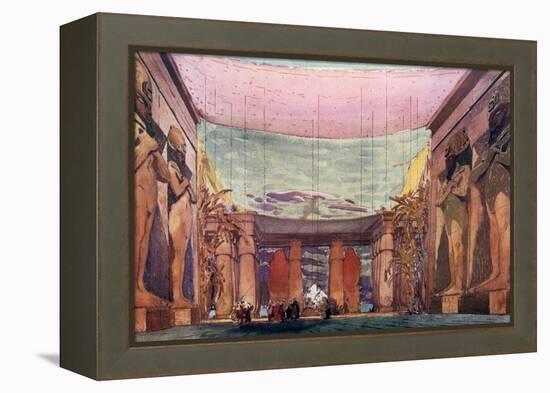 Set Design for a Ballets Russes Production of Cleopatra, 1909-Leon Bakst-Framed Premier Image Canvas