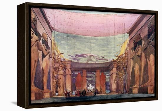 Set Design for a Ballets Russes Production of Cleopatra, 1909-Leon Bakst-Framed Premier Image Canvas