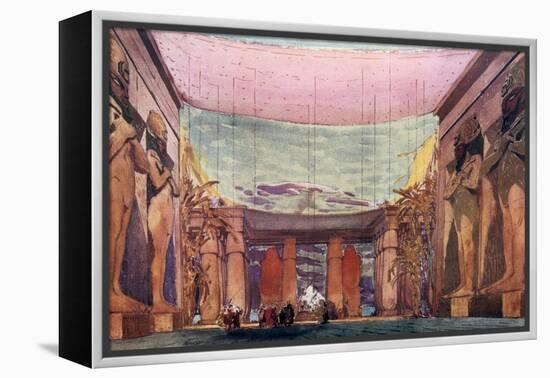 Set Design for a Ballets Russes Production of Cleopatra, 1909-Leon Bakst-Framed Premier Image Canvas