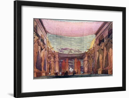 Set Design for a Ballets Russes Production of Cleopatra, 1909-Leon Bakst-Framed Giclee Print