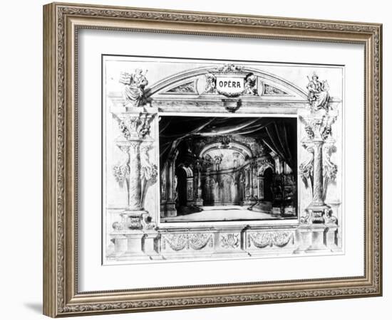 Set Design for Mozart's Don Giovanni, 1875-null-Framed Giclee Print