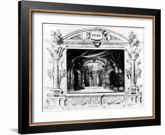 Set Design for Mozart's Don Giovanni, 1875-null-Framed Giclee Print