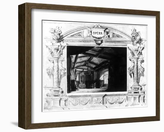 Set Design for Mozart's Don Giovanni, 1875-null-Framed Giclee Print