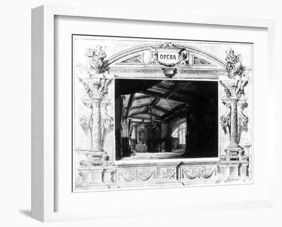 Set Design for Mozart's Don Giovanni, 1875-null-Framed Giclee Print