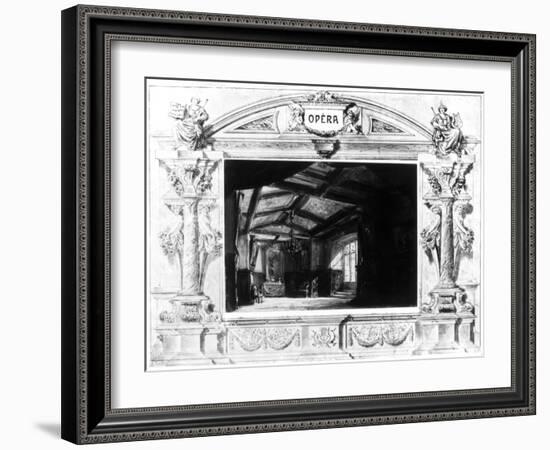 Set Design for Mozart's Don Giovanni, 1875-null-Framed Giclee Print