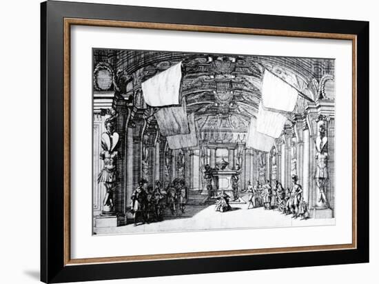 Set Design for Play Performed in Florence, in Room Designed-Ferdinando Tacca-Framed Giclee Print