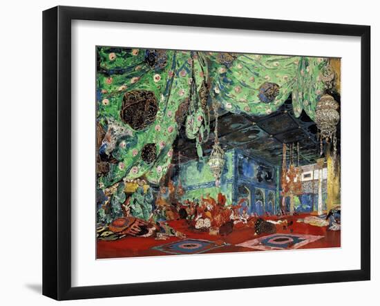 Set Design for "Scheherazade" by Rimsky-Korsakov (1844-1908) 1916-Leon Bakst-Framed Giclee Print