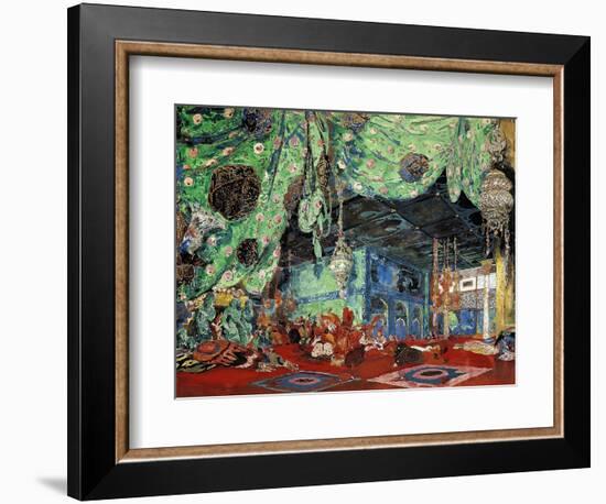 Set Design for "Scheherazade" by Rimsky-Korsakov (1844-1908) 1916-Leon Bakst-Framed Giclee Print