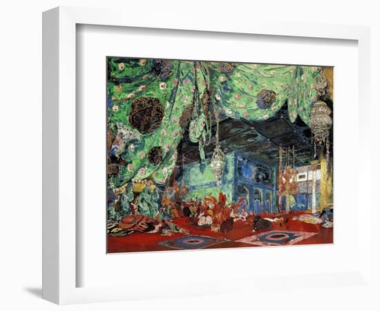 Set Design for "Scheherazade" by Rimsky-Korsakov (1844-1908) 1916-Leon Bakst-Framed Giclee Print