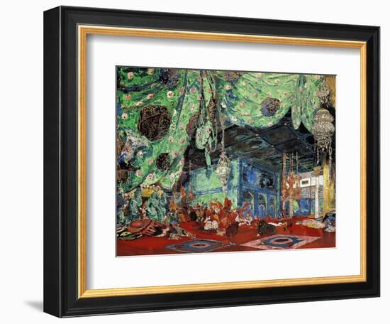 Set Design for "Scheherazade" by Rimsky-Korsakov (1844-1908) 1916-Leon Bakst-Framed Giclee Print