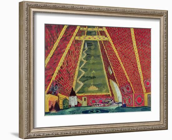 Set Design for "Thamar," 1912-Leon Bakst-Framed Giclee Print