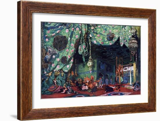 Set Design for the Ballet Scheherazade, C1913-Leon Bakst-Framed Giclee Print